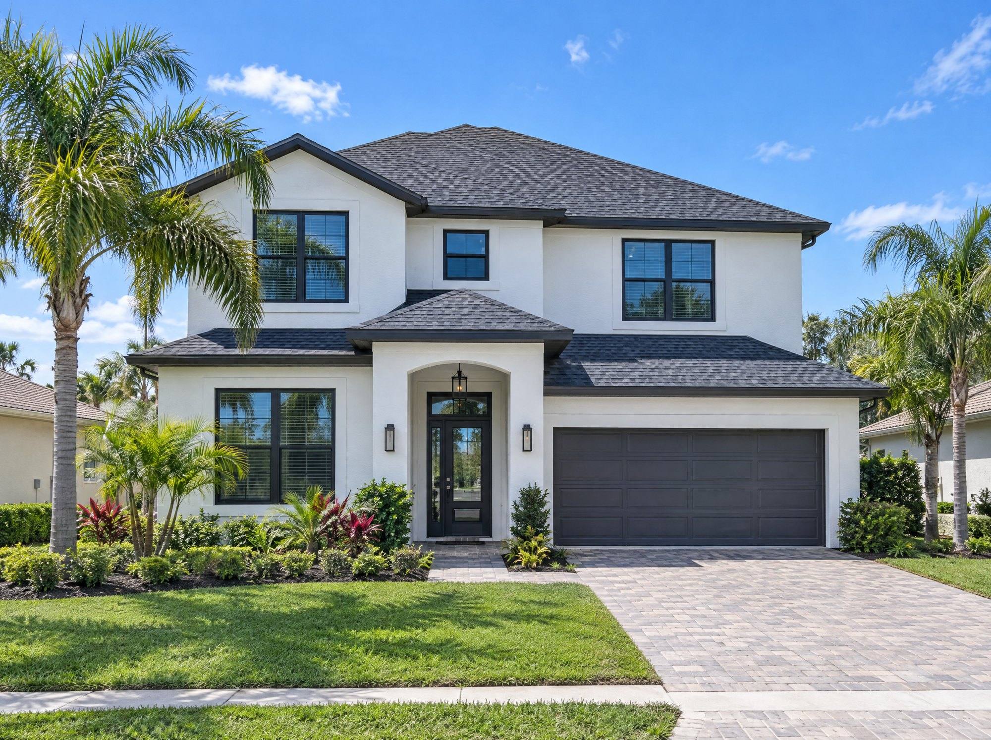 Two-story Orlando home with a new charcoal shingle roof